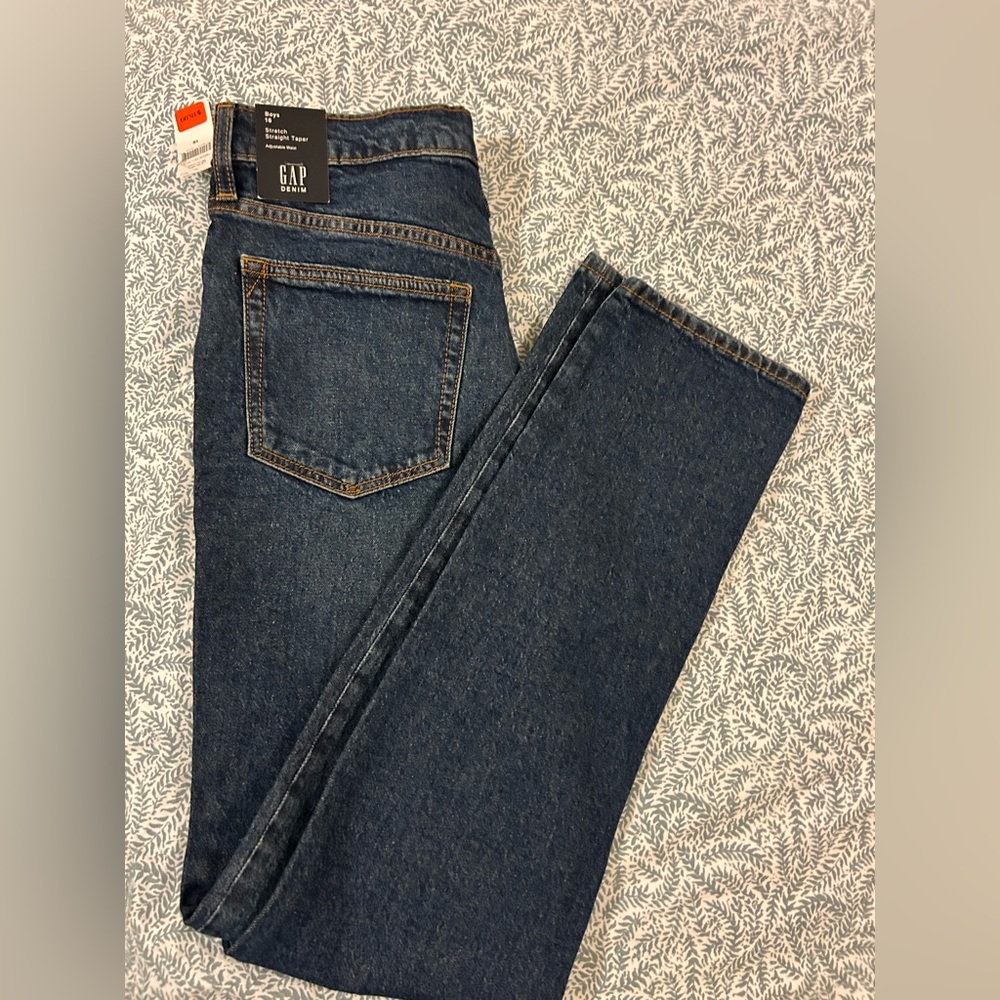 GAP Men's Dark Blue Slim Straight Jeans